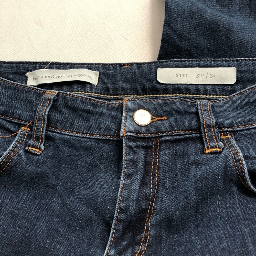 Anthropologie Pilcro and the Letterpress Stet cropped blue jeans - Picture 4 of 12